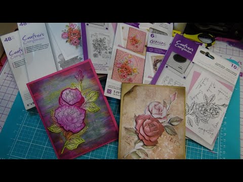 Buon Acrilico Timbri Crafter's Companion Floreale Decoupage Topper Pastiglia Buon Acrilico Timbri Crafter's Companion Floreale Decoupage Topper Pastiglia