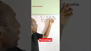 Solving Problem involving Percentage #percentage #gpadlearnmaths #stem #maths #percent