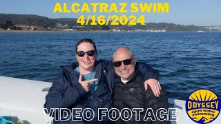 April 16, 2024 Private Alcatraz Swim for Tony Eaton - Open Water Swimming San Francisco Video