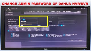 Change Dahua NVR/DVR Password | How to Reset Dahua DVR/NVR Admin Password | Reset Dahua NVR Password