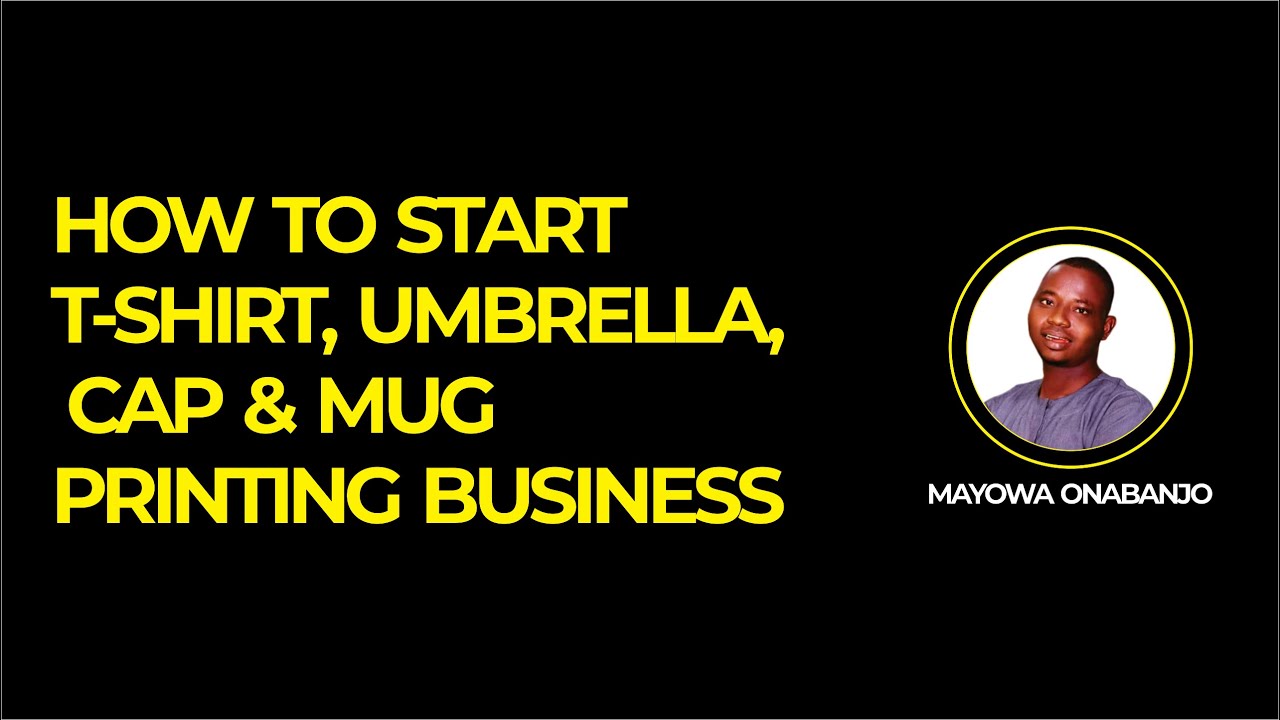 how to start a tshirt and mug business from home