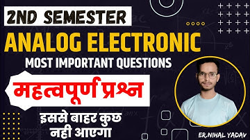 analog electronics polytechnic 2nd semester most important questions || analog electronics imp que