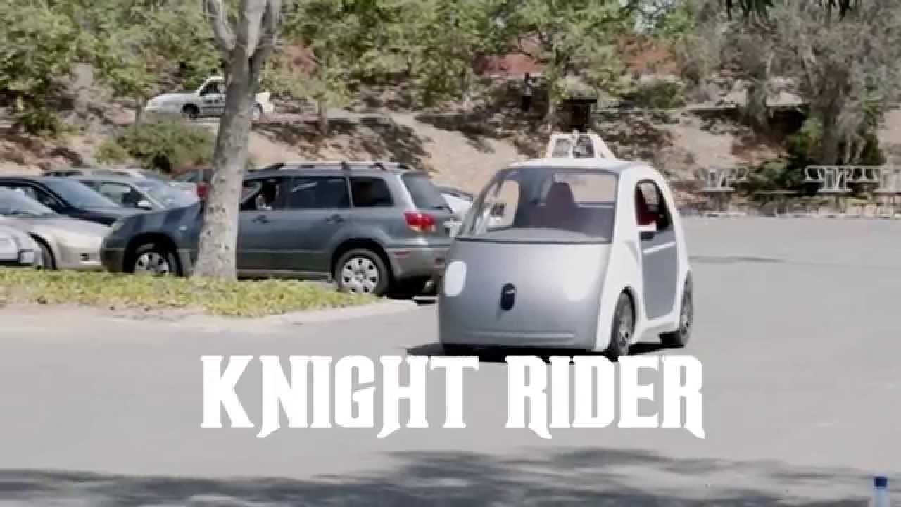 Knight Rider Style Google Self Driving Car (Knight Rider Style) - YouTube