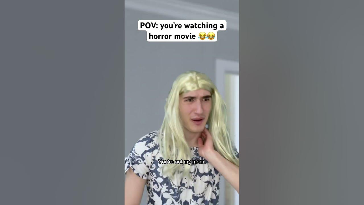 Horror movie trailers be like #shorts #funny #comedy