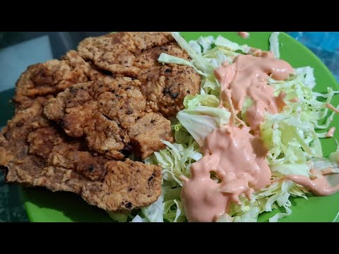 Coleslaw with Pokchop/Easy to cook #cooking @3smomtv2648