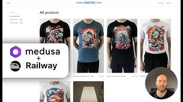 How to host a medusajs webshop on Railway (fastes way)