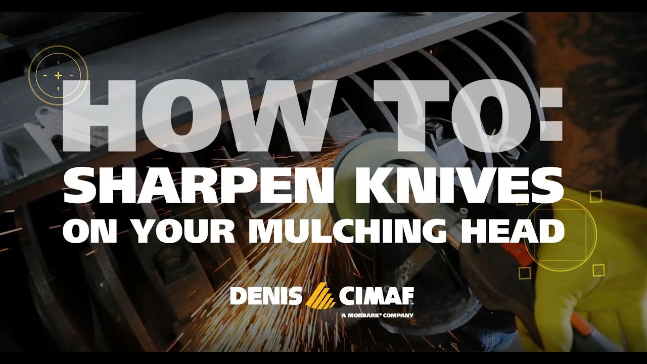 How to Sharpen the Knives on Your Denis Cimaf Mulching Head YouTube