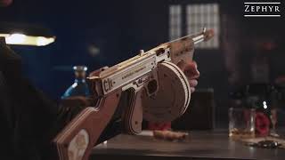 Build, Play, and Experience the Thrill - 3D Wooden Submachine Gun Puzzle! screenshot 4