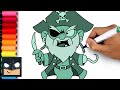 How To Draw Ghost Pirate ☠️