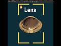 How to create a lens model in Blender #shorts #youtubeshorts #blender #blendertutorial
