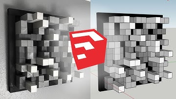 Google SketchUp FREE Tutorial- Acoustic Sound Diffuser