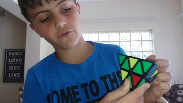 How to solve a pyramid rubix cube#it works