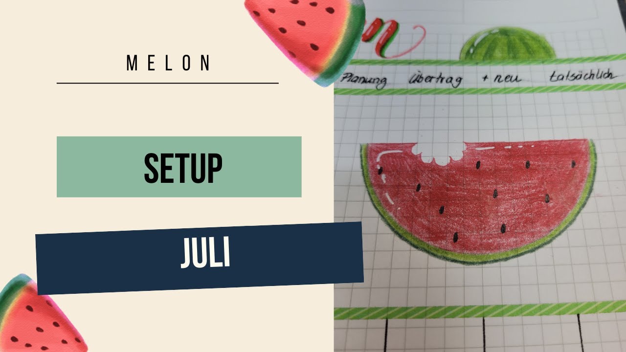 🌞🍉Setup Juli 🌞🍉Gestaltung 🌞🍉Sommerliches Design🌞🍉 Budgetplanung 🌞🍉