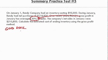 Math for Business and Applications   Ch 18 Summary Practice Test 4 to 5