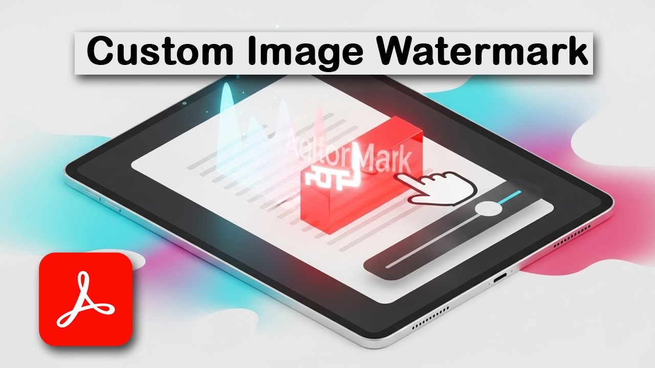 How to Add Custom Image Watermark to PDF Documents using Adobe Acrobat ...
