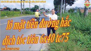 lô 6x40 mặt tiền đường hắc dịch tóc tiên. TX phú mỹ. BRVT. PHỪ NHÀ ĐẤT