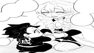 Mitsuri Cuida A Tanjiro Demonio Cómic Dub