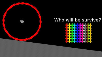 Escape Monters Circle + Mix & Seperate - Marble Race in Algodoo