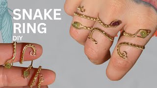 Adjustable snake wire ring Diy