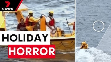 ‘Horrific’: Little girl and father go overboard from Disney cruise ship | 7NEWS