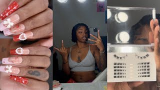 DIY SELFCARE MAINTENANCE: invisible locs bob, tiktok press ons, dermaplanning, lash extensions