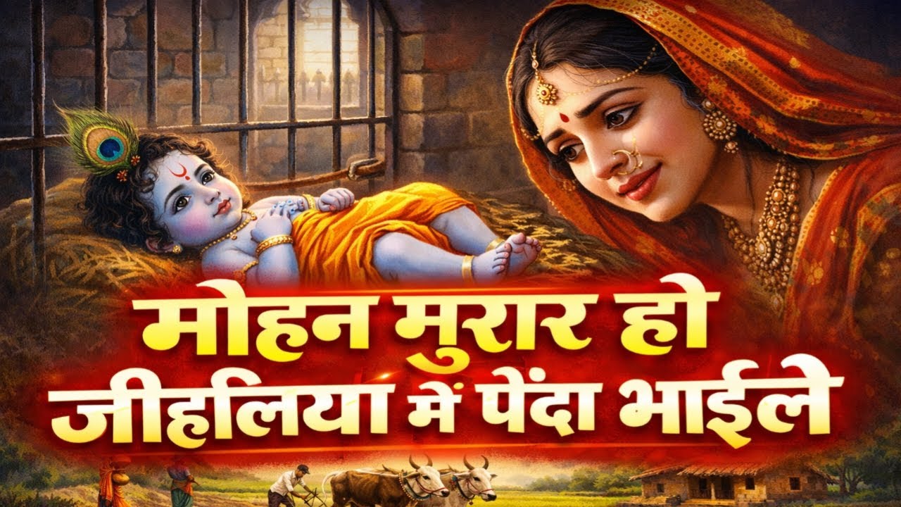 मोहन मुरार हो जीहलिया में पैदा भाईले ❤️ अष्टमी गीत