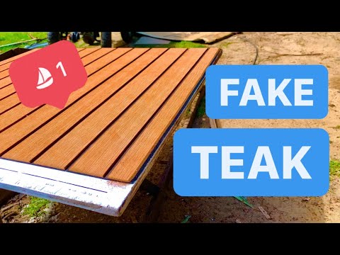 FAKE TEAK! How to Install EVA Teak Foam Decking! Sailing Meraki | Ep.31