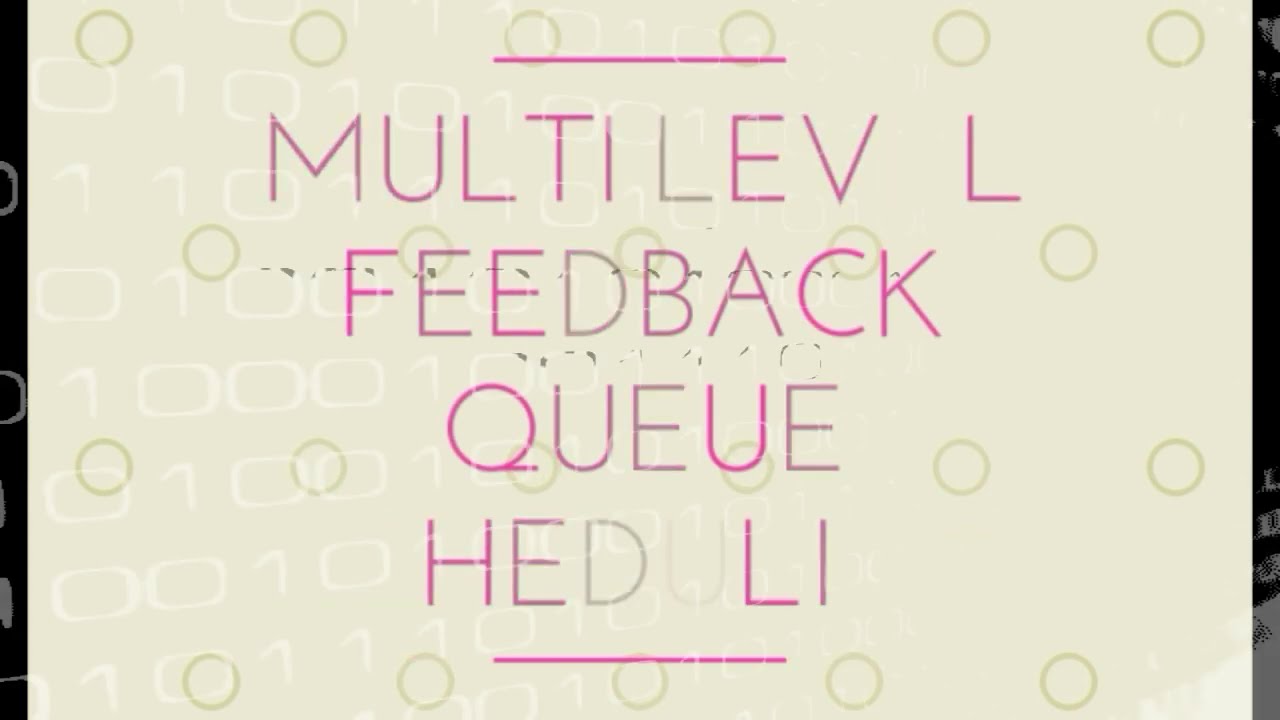 Multilevel feedback Queue Scheduling with explanation in tamil - YouTube