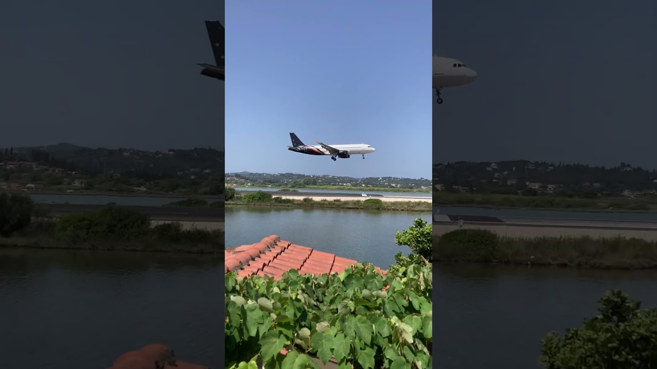 Corfu Airport Runway 34 - repülős kertmozi