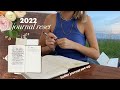 NEW YEAR JOURNAL RESET w/ me | Prompts, 2022 bullet journal set-up and end of year vlog 📝📚🥂