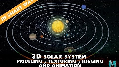 How to make 3D solar system in Autodesk Maya for beginner in easy and smart way .