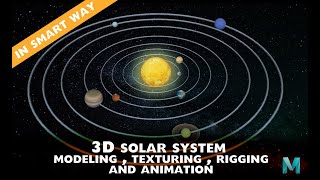 How to make 3D solar system in Autodesk Maya for beginner in easy and smart way .