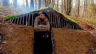 How to build an underground stove in a warm overnight shelter l Muoi - Bushcraft