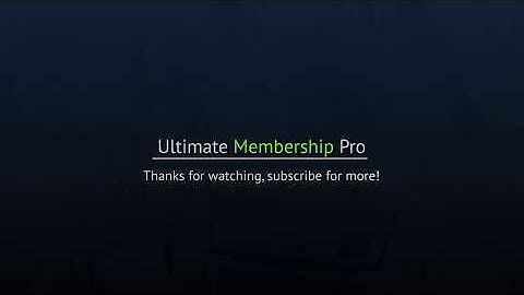Ultimate Membership Pro Tutorials -  How to add custom fields