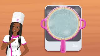 تطبيق تعليمي للأطفال | Kiddopia | شيف باربي™ باغيت برجر | EN LV 01 screenshot 1