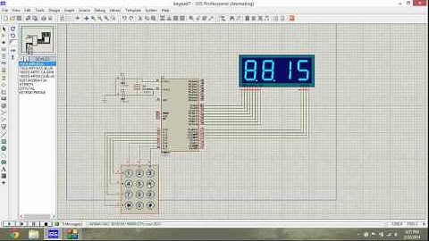 keypad based 7segment display