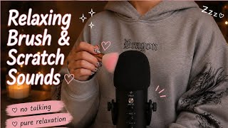 ASMR Relaxing Brush & Scratching Sounds 🌙 No Talking