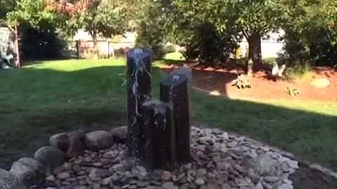 Basalt Columns Fountain in Johnston Iowa. Just Add Water 515-208-4099