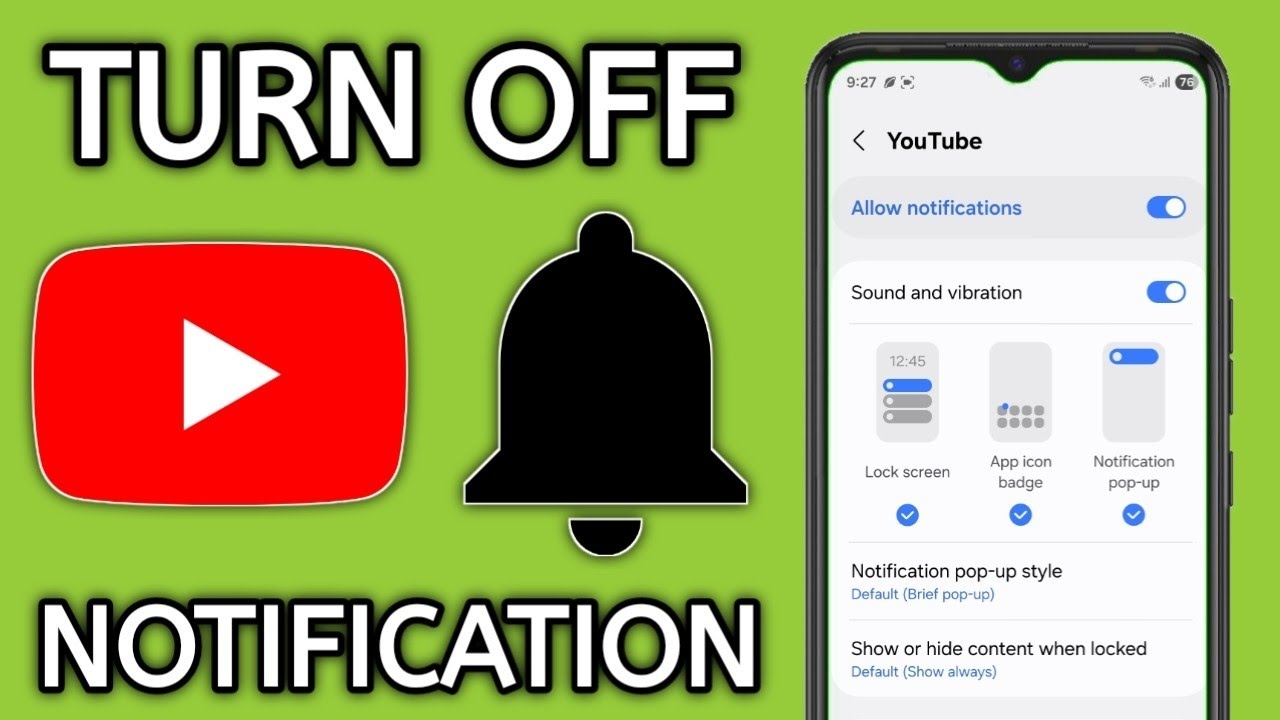 How To Turn Off YouTube Notification on Android - YouTube