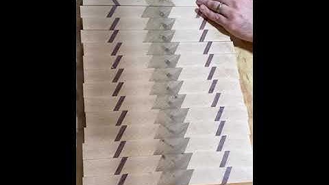 Cutting Board Process - Chevron Pattern End Grain