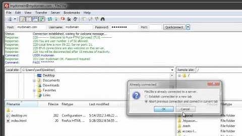 How to configure FileZilla