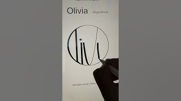 Olivia @tasteupwithshamaita  @arunabhamitra8006 #signature #calligraphy #freeform
