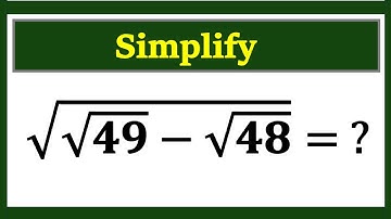 Nice Square Root Algebra Math Simplification || Olympiad Mathematics || A Nice Square Root Problem