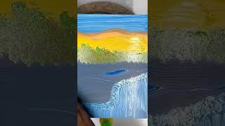 Waterfall Painting Idea #shortsfeed #viral