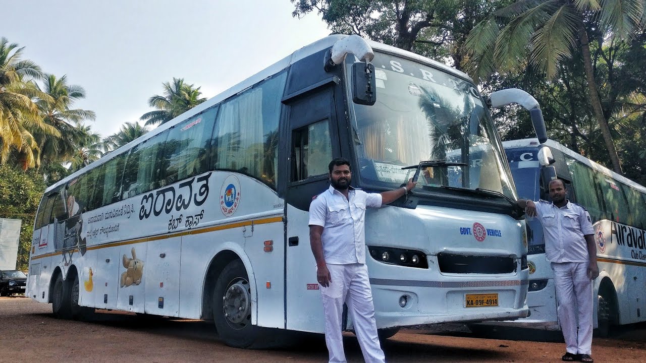 BANGALORE to GOKARNA | KSRTC Volvo Multi-Axle Skilled Driving in Honnavar Ghat