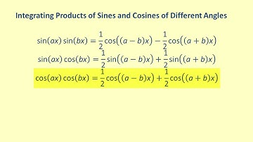 Integrate a product of sine and cosine with different angles