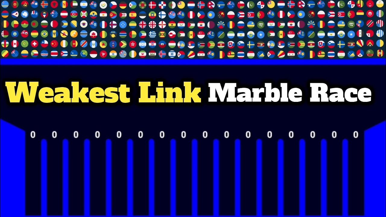 Weakest Link Marble Race - Survival Marble Race | Elimination Race | Marble Knockout | Who Will Win?