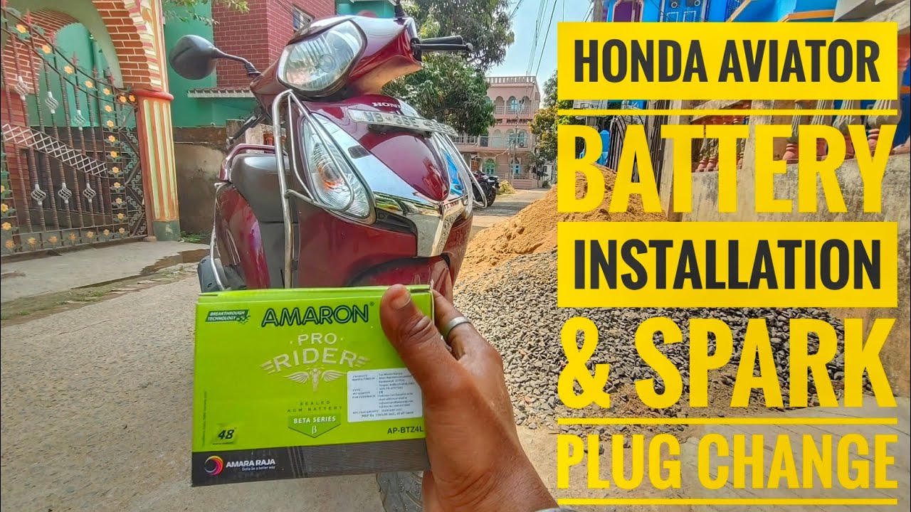 Honda Aviator Battery change/Aviator Spark plug change 