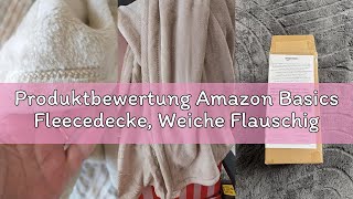 Produktbewertung Amazon Basics Fleecedecke, Weiche Flauschige Kuscheldecke, Warme Wohndecke für Couc screenshot 5