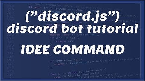 IDEE COMMAND || Discord bot development | Tutorial #25 [Nederlands/Dutch]